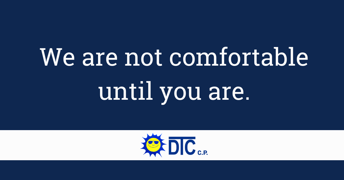 Quality air conditioning installation from DTC, we aren't comfortable until you are.