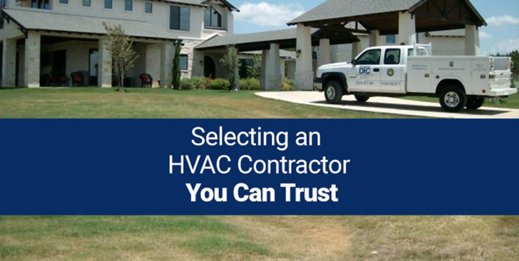 Selecting an HVAC Contractor You Can Trust